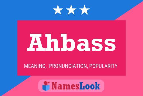 Ahbass 名字海报