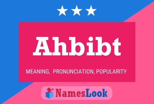 Ahbibt 名字海报