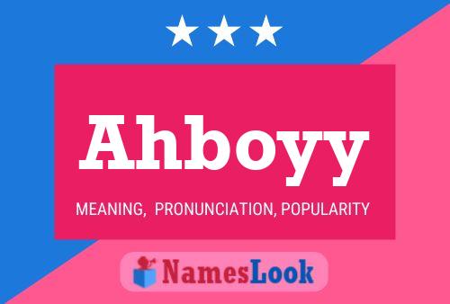 Ahboyy 名字海报