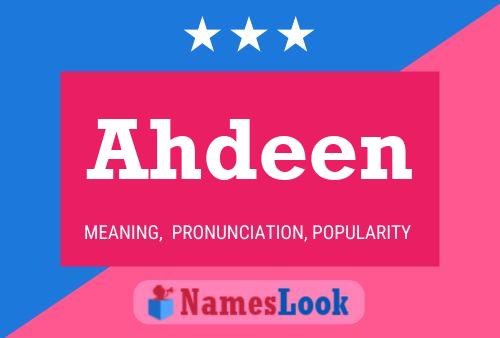 Ahdeen 名字海报