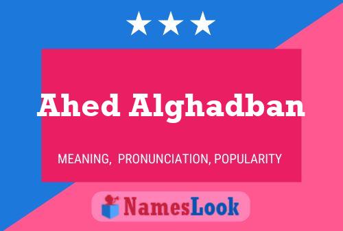 Ahed Alghadban 名字海报