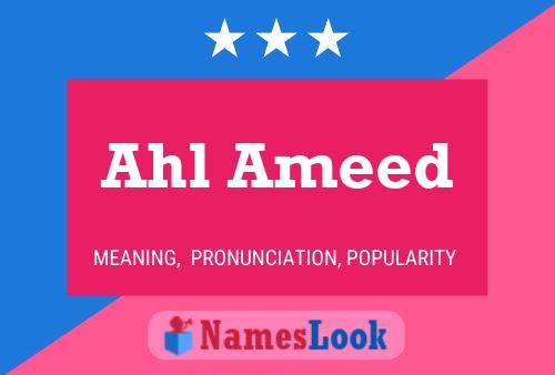 Ahl Ameed 名字海报