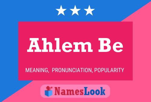 Ahlem Be 名字海报