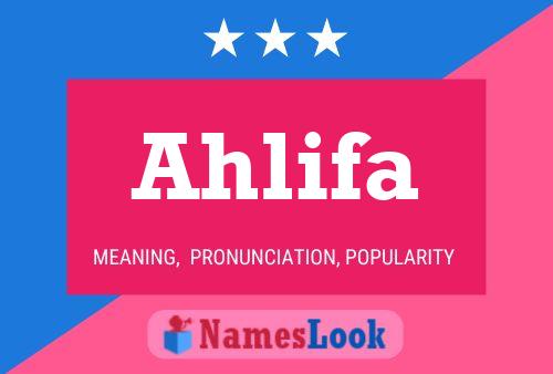 Ahlifa 名字海报