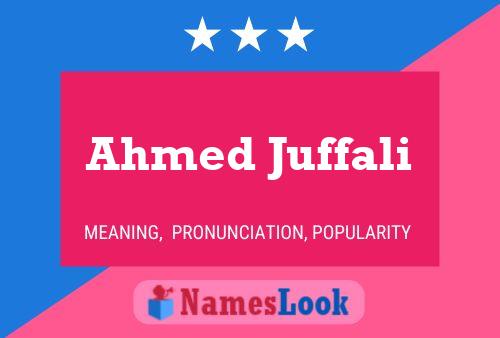 Ahmed Juffali 名字海报