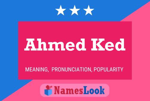 Ahmed Ked 名字海报