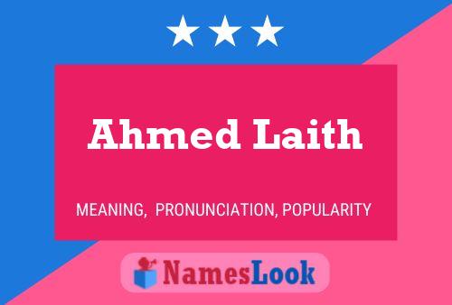 Ahmed Laith 名字海报