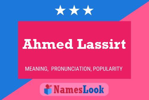 Ahmed Lassirt 名字海报