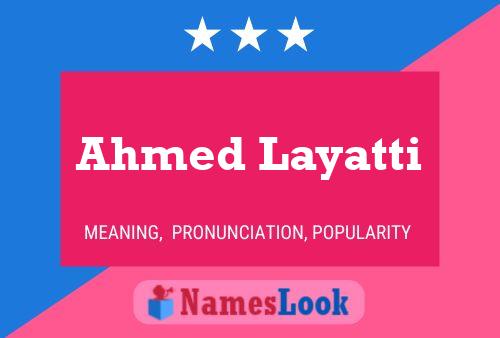 Ahmed Layatti 名字海报