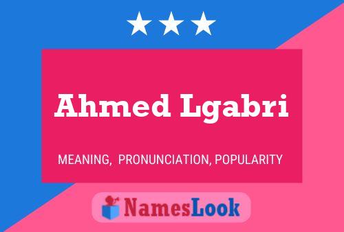 Ahmed Lgabri 名字海报