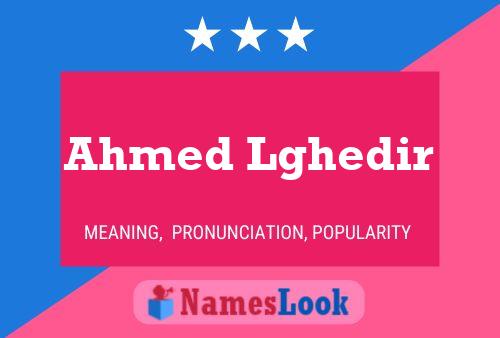 Ahmed Lghedir 名字海报