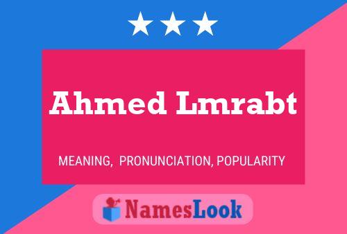 Ahmed Lmrabt 名字海报