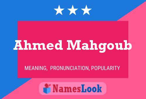 Ahmed Mahgoub 名字海报