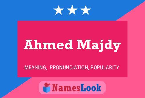 Ahmed Majdy 名字海报