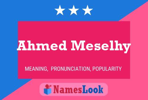 Ahmed Meselhy 名字海报