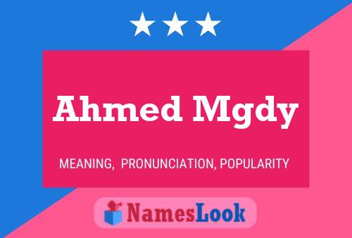 Ahmed Mgdy 名字海报