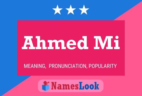 Ahmed Mi 名字海报