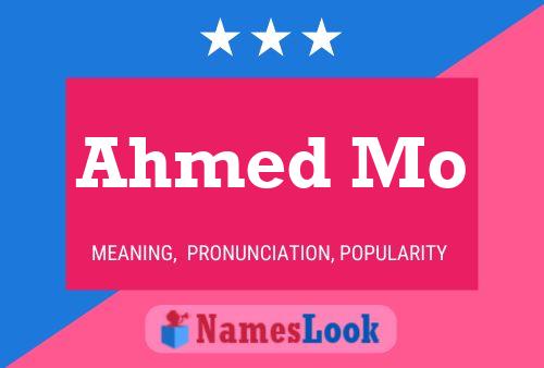 Ahmed Mo 名字海报