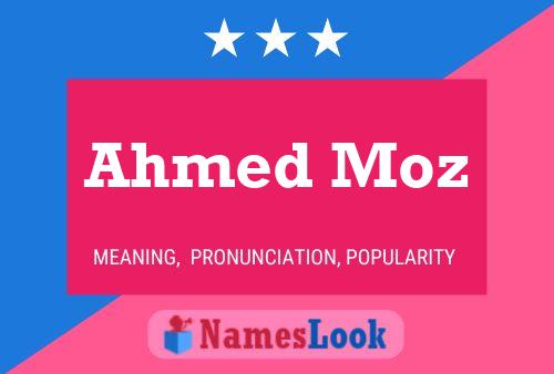 Ahmed Moz 名字海报