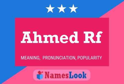 Ahmed Rf 名字海报