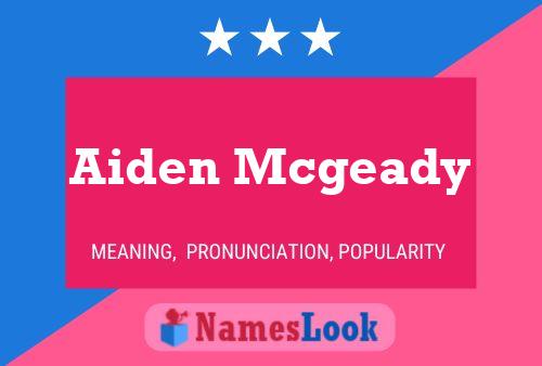 Aiden Mcgeady 名字海报