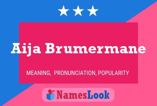 Aija Brumermane 名字海报