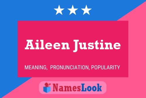 Aileen Justine 名字海报