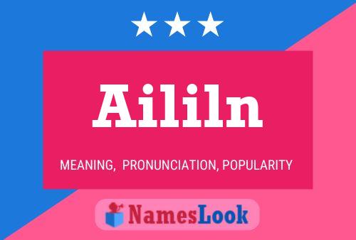 Aililn 名字海报