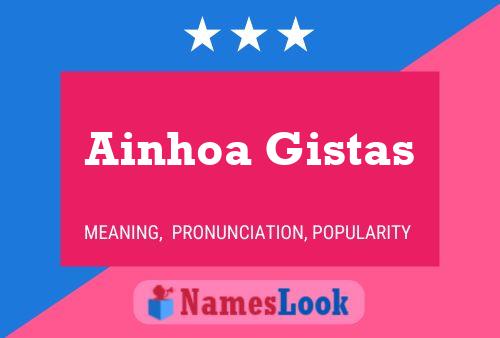 Ainhoa Gistas 名字海报