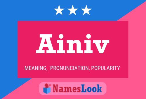 Ainiv 名字海报