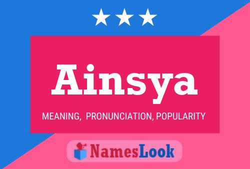 Ainsya 名字海报