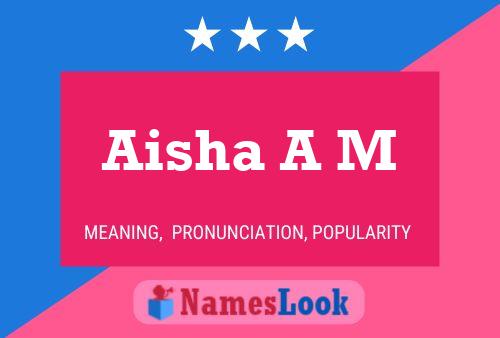 Aisha A M 名字海报