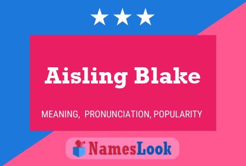 Aisling Blake 名字海报