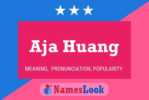 Aja Huang 名字海报