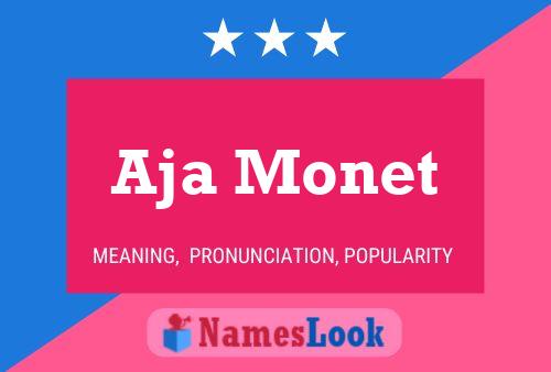 Aja Monet 名字海报