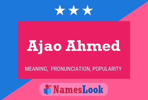 Ajao Ahmed 名字海报