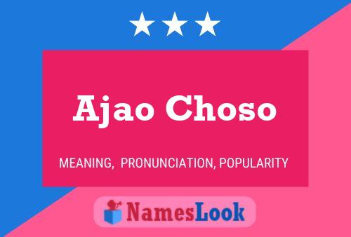 Ajao Choso 名字海报