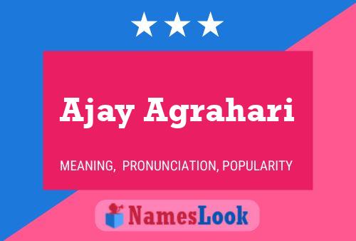 Ajay Agrahari 名字海报