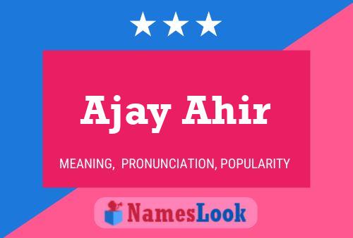 Ajay Ahir 名字海报