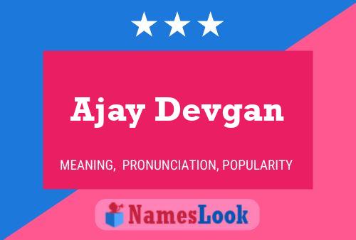 Ajay Devgan 名字海报