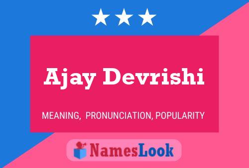 Ajay Devrishi 名字海报