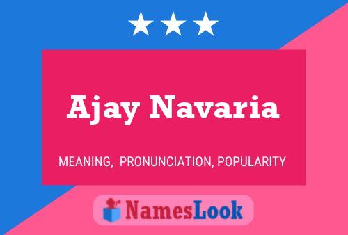 Ajay Navaria 名字海报