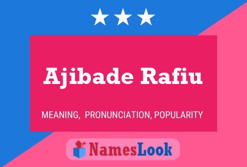 Ajibade Rafiu 名字海报