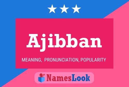 Ajibban 名字海报