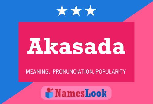 Akasada 名字海报