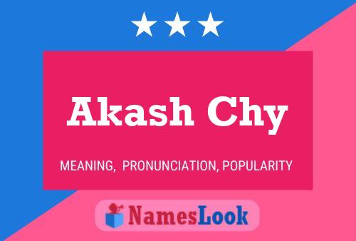 Akash Chy 名字海报