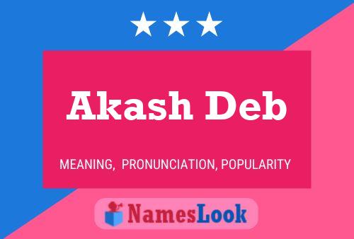 Akash Deb 名字海报