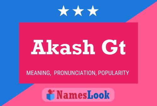 Akash Gt 名字海报