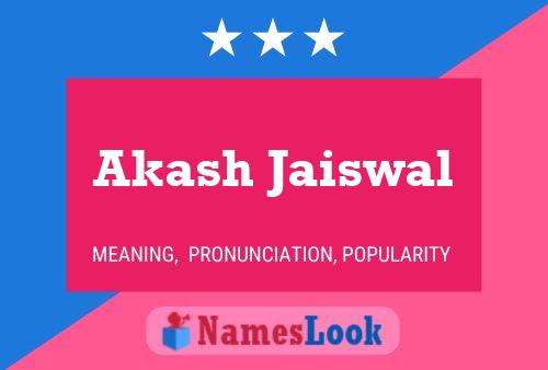 Akash Jaiswal 名字海报