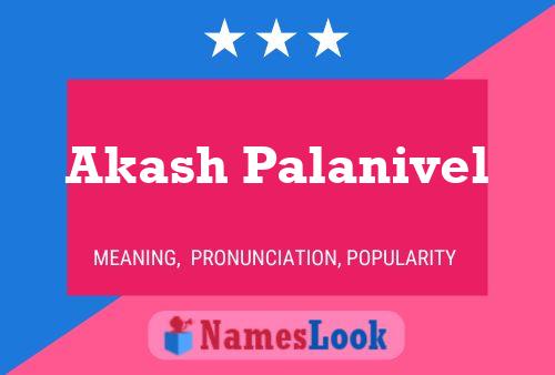 Akash Palanivel 名字海报